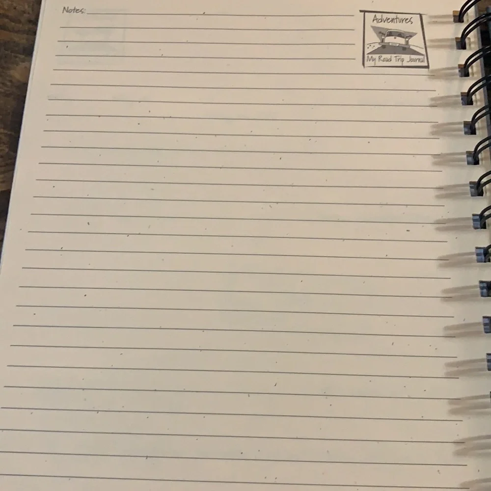 Write it down journal Adventures Road trip journal spiral-bound new w/o tags - Picture 9 of 13